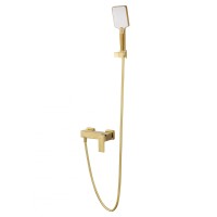 Смеситель для душа WONZON & WOGHAND CUBE 2.0, Брашированное золото (WW-88048068-BG)