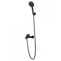 Смеситель для ванны с душем WONZON & WOGHAND ALFA, Черный матовый (WW-AE3204-MB)