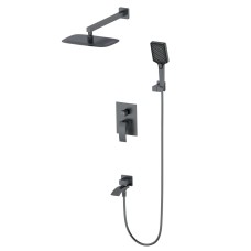 Душевая система встраиваемая WONZON & WOGHAND FIT, Темный графит (WW-88939009A-BGM)