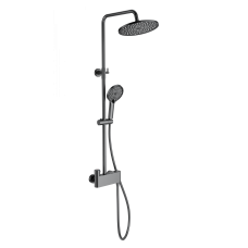 Душевая система с термостатом WONZON & WOGHAND MUSE Corno, Темный графит (WW-B3110-BGG)