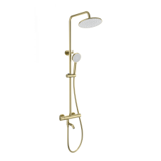 Душевая система с термостатом WONZON & WOGHAND INN 4, Брашированное золото (WW-B3047-A1-BG)