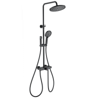 Душевая система с термостатом WONZON & WOGHAND MUSE Selesta, Черный матовый (WW-B4113-MB)