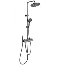 Душевая система с термостатом WONZON & WOGHAND MUSE Forte, Темный графит (WW-B3580-BGG)