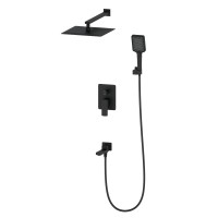 Душевая система встраиваемая WONZON & WOGHAND EDGE, Черный матовый (WW-88939003-MB)