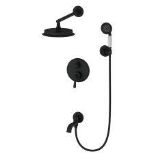 Душевая система встраиваемая WONZON & WOGHAND STEAM, Черный матовый (WW-88939008-MB)