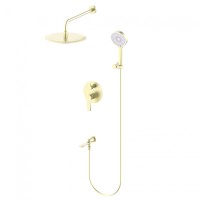 Душевая система встраиваемая WONZON & WOGHAND BRILLIANT, Брашированное золото (WW-88939079-BG)