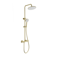 Душевая система с термостатом WONZON & WOGHAND INN 4, Брашированное золото (WW-B3047-A-BG)