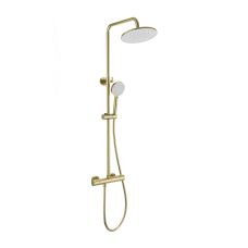 Душевая система с термостатом WONZON & WOGHAND INN 4, Брашированное золото (WW-B3047-A-BG)