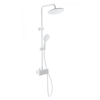 Душевая система с термостатом WONZON & WOGHAND MUSE Corno, Белый матовый (WW-B3110-MW)