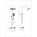 Душевая система с термостатом WONZON & WOGHAND Shelf, Белый матовый (WW-B4161-MW)