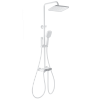 Душевая система с термостатом WONZON & WOGHAND MUSE Corno, Белый матовый (WW-B3112-MW)
