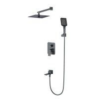 Душевая система встраиваемая WONZON & WOGHAND DIAMOND, Темный графит (WW-88939011-BGM)