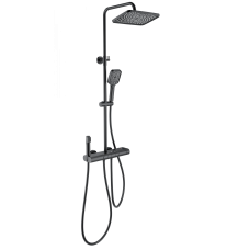 Душевая система с термостатом WONZON & WOGHAND MUSE Legato, Черный матовый (WW-B4129-MB)