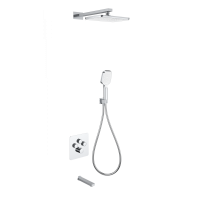 Душевая система с термостатом встраиваемая WONZON & WOGHAND, Хром (WW-B4005-CR)