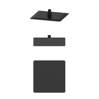 Верхний душ WONZON & WOGHAND, Черный матовый (WW-88DP06-MB)