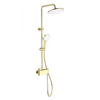 Душевая система с термостатом WONZON & WOGHAND MUSE Corno, Брашированное золото (WW-B3110-BG)