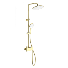 Душевая система с термостатом WONZON & WOGHAND MUSE Corno, Брашированное золото (WW-B3110-BG)