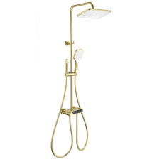 Душевая система с термостатом WONZON & WOGHAND MUSE Corno, Брашированное золото (WW-B3112-BG)