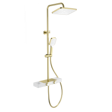 Душевая система WONZON & WOGHAND Shelf, Брашированное золото (WW-B3552-BG)