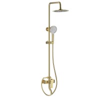 Душевая система WONZON & WOGHAND Line, Брашированное золото (WW-AE3354-BG)