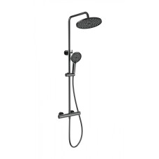 Душевая система с термостатом WONZON & WOGHAND INN 1, Темный графит (WW-B3013-T1-BGG)