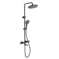 Душевая система с термостатом WONZON & WOGHAND, Черный матовый (WW-B3069-MB)