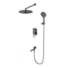 Душевая система встраиваемая WONZON & WOGHAND FRAME, Темный графит (WW-88939010-BGM)