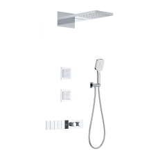 Душевая система с термостатом встраиваемая WONZON & WOGHAND, Хром (WW-D4538-A-CR)