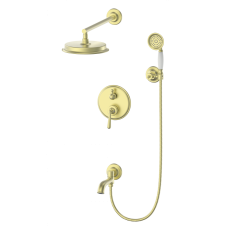 Душевая система встраиваемая WONZON & WOGHAND STEAM, Брашированное золото (WW-88939008-BG)