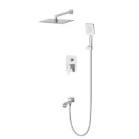 Душевая система встраиваемая WONZON & WOGHAND FLEX, Брашированный никель (WW-88939072-BN)