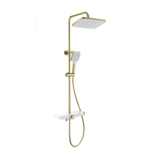Душевая система с термостатом WONZON & WOGHAND ThermoKlick, Брашированное золото (WW-B3098-A- BG)