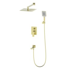 Душевая система встраиваемая WONZON & WOGHAND EDGE, Брашированное золото (WW-88939003- BG)