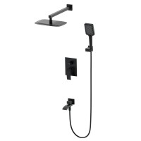 Душевая система встраиваемая WONZON & WOGHAND FIT, Черный матовый (WW-88939009A-MB)