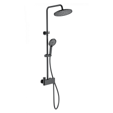 Душевая система с термостатом WONZON & WOGHAND MUSE Corno, Черный матовый (WW-B3110-MB)