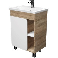 Тумба c раковиной Nuvo 70Н 1д. Дуб Сонома