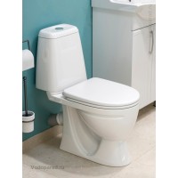  Унитаз-компакт напольный с бачком и сиденьем Sanita Идеал Стандарт WC.CC/Ideal/1-P/WHT.G/S1