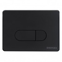 Кнопка для инсталляции Berges Novum 040035 D5 Soft Touch черная