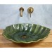 Раковина Bronze De Luxe Leaf 2430 зелёная