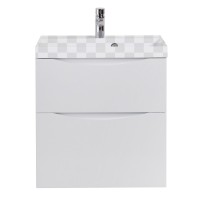 Тумба под раковину Belbagno Marino H60-700-2C-SO-BL-P Bianco Lucido