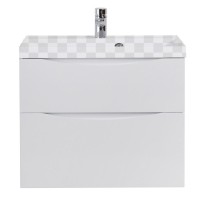 Тумба под раковину Belbagno Marino H60-800-2C-SO-BL-P Bianco Lucido