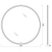 Зеркало для ванной Belbagno Ring 900-LED-TCH