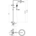 Душевая стойка Belbagno Luce VSCM-ORO