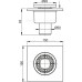 Трап для душа AlcaPlast APV4 с решеткой