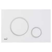 Кнопка для инсталляции AlcaPlast M776 белая/хром