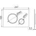 Кнопка для инсталляции AlcaPlast M675 золото