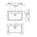 Раковина для мебели Belbagno Albano BB700/455-LV-MR-ALR