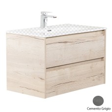 Тумба под раковину Belbagno Kraft 900-2C-SO-CG Cemento Grigio