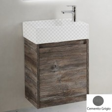 Тумба под раковину Belbagno Kraft Mini 500/260-1A-SO-CG-L Cemento Grigio