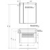 Комплект мебели для ванной Aquanet Августа 00287683