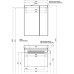 Комплект мебели для ванной Aquanet Нью-Йорк 00211660 орех